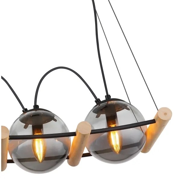 Lustră pe cablu LEONA 4xE27/15W/230V Globo 15883-4H