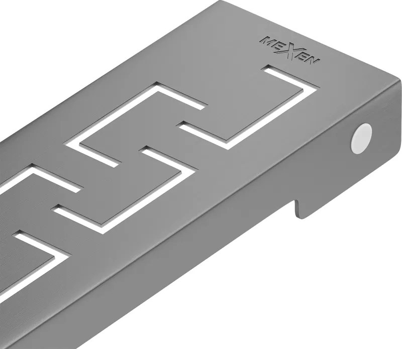 Mexen Flat M15 masca pentru rigola de duș 90 cm, gun gray periat - 1E24090