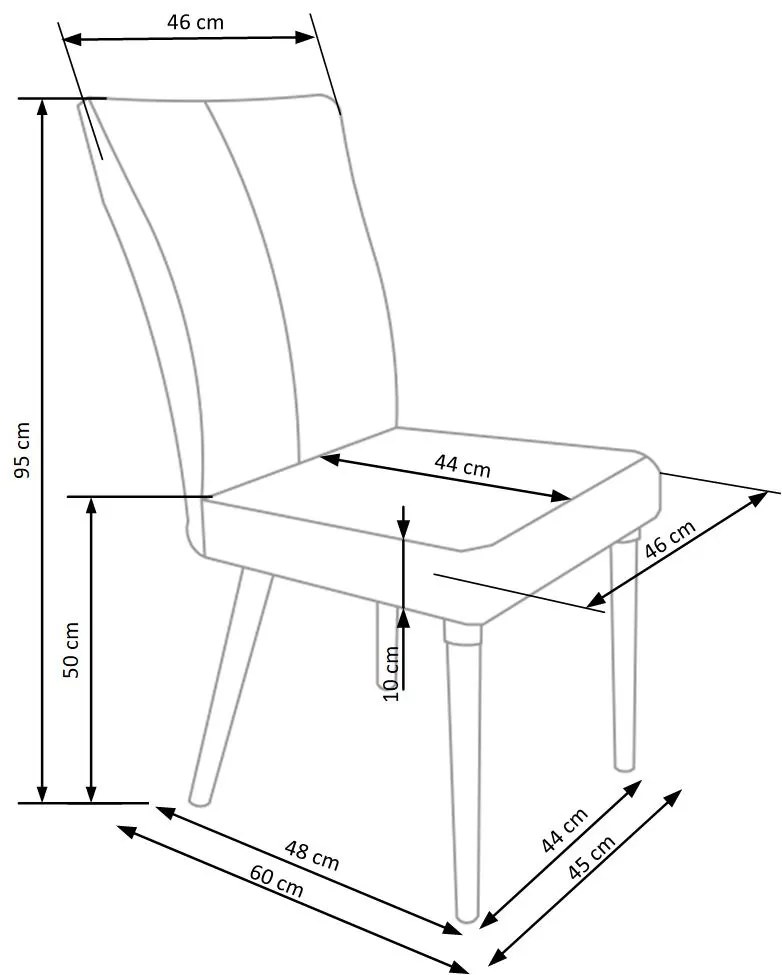 Scaun tapitat K273 - h95 cm