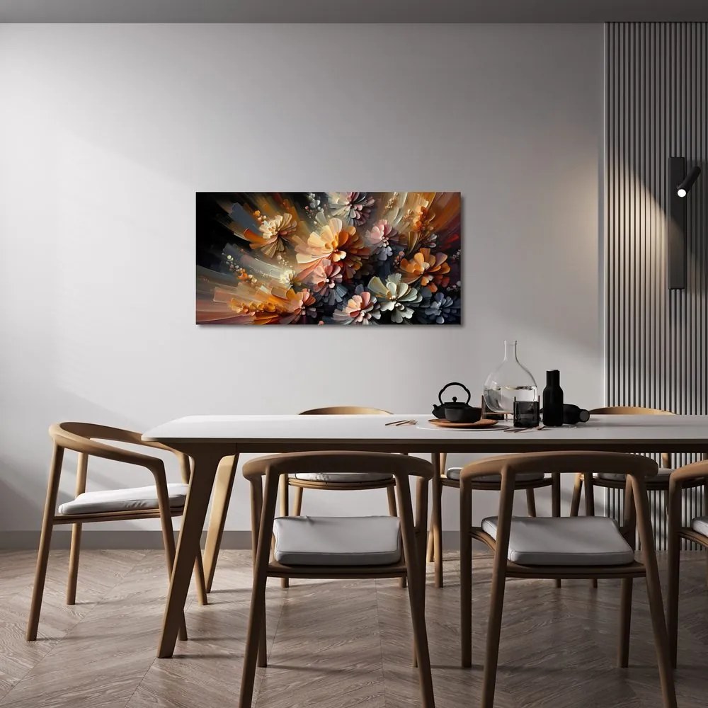 Tablou explozii florale abstracte