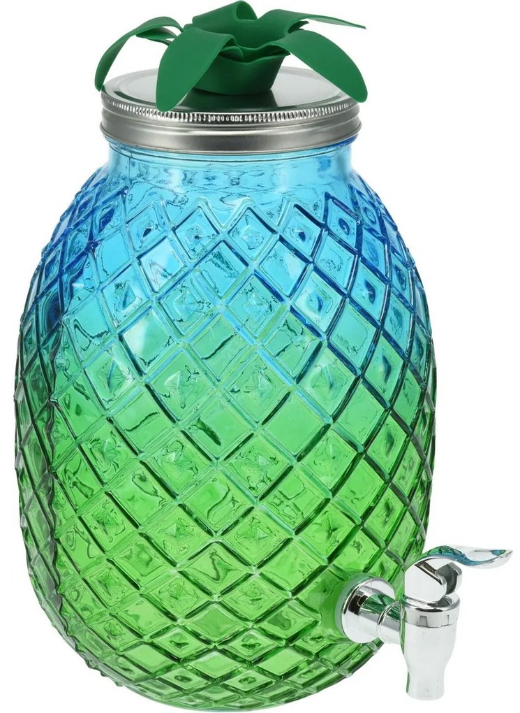 Dozator de băuturi EH din sticlă 4,5 l, verde
