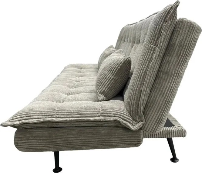 Canapea extensibila, Catifea Raiata Greige JAZZ 195cm