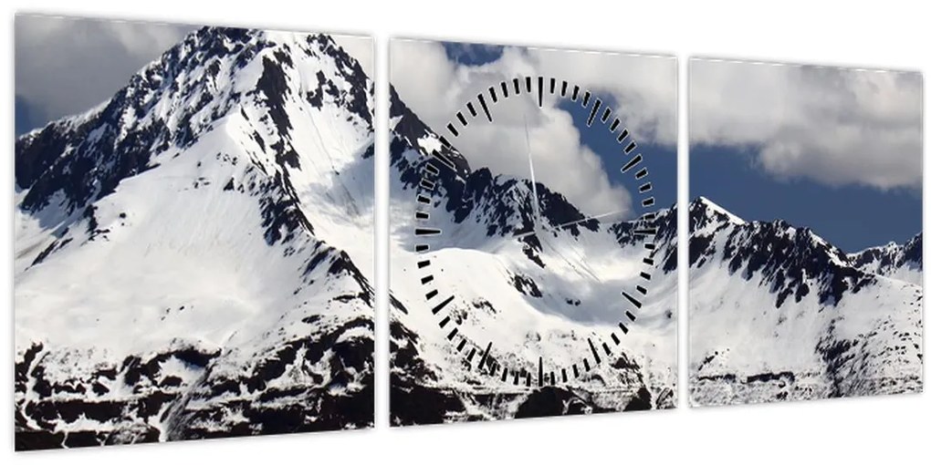 Tablou - Parcul Național Kenai Fjords (cu ceas) (90x30 cm)