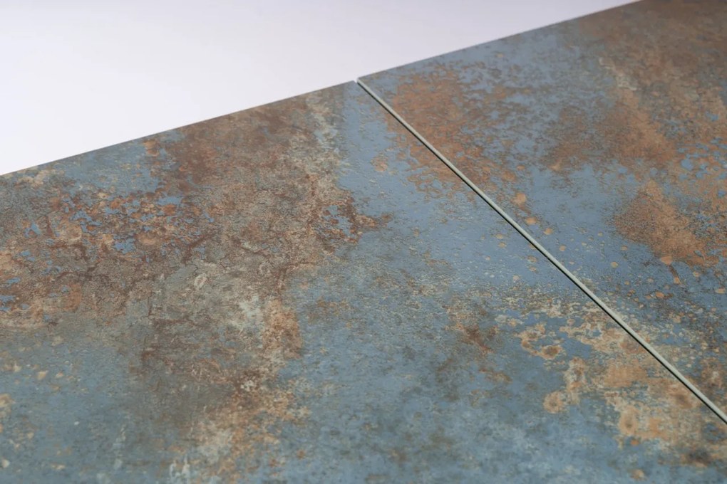 Masa extensibila Westin Ceramic Ossido turcoaz/negru mat L160-240 cm