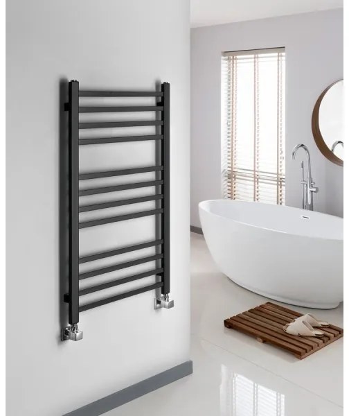 Sapho - Radiator de baie METRO, 266 W, 45 x 89 cm, negru mat