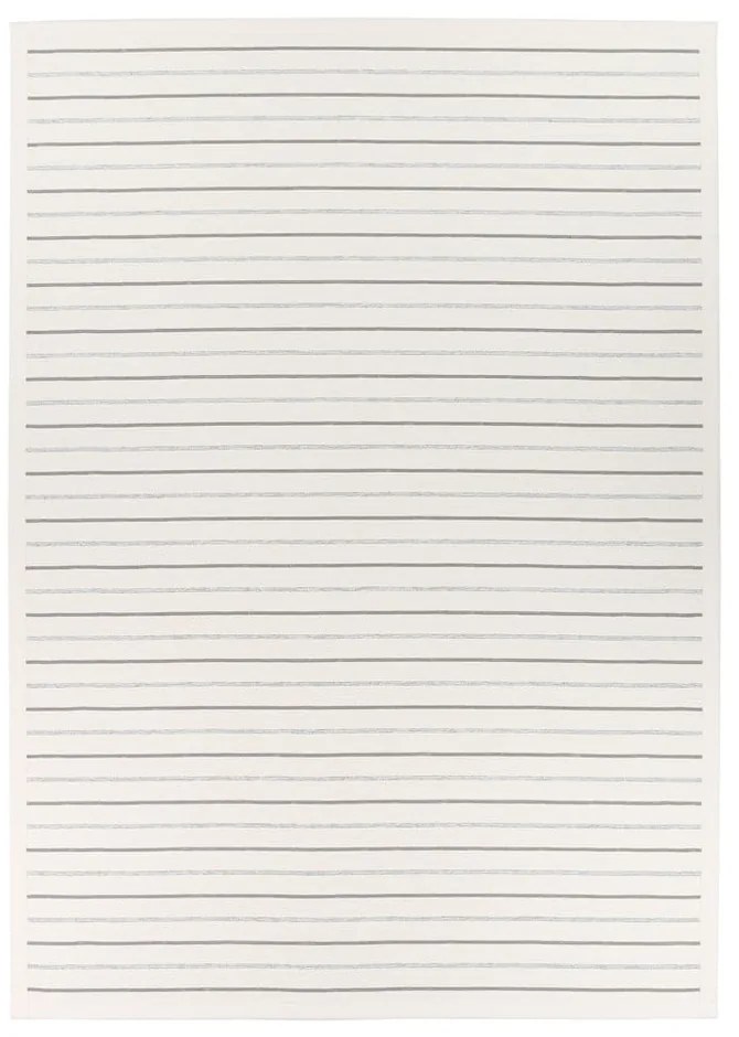 Covor reversibil cu model Narma Vao, 140 x 200 cm, alb