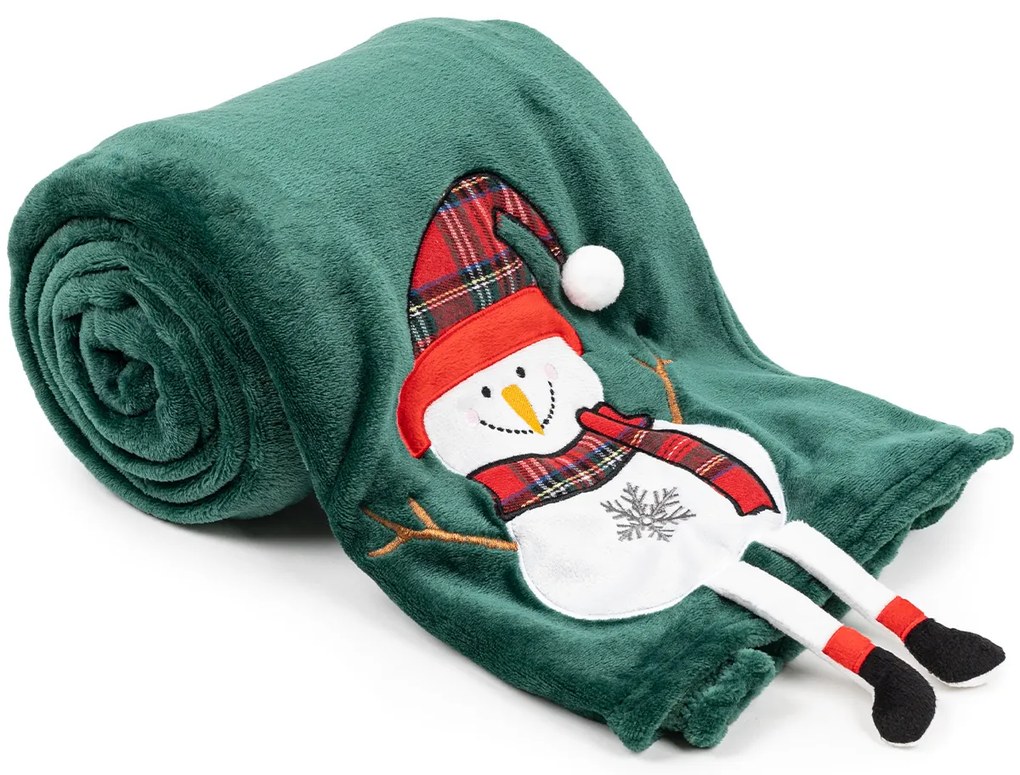 Pătură de Crăciun 4Home Snowman , 150 x 200 cm