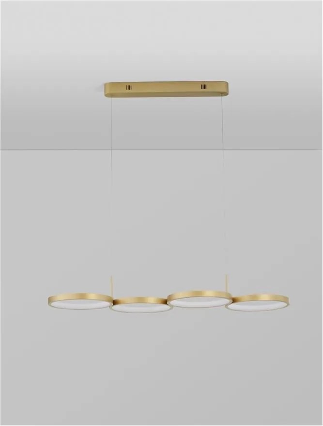 Lustra LED suspendata design modern MAGNUS R4 aurie