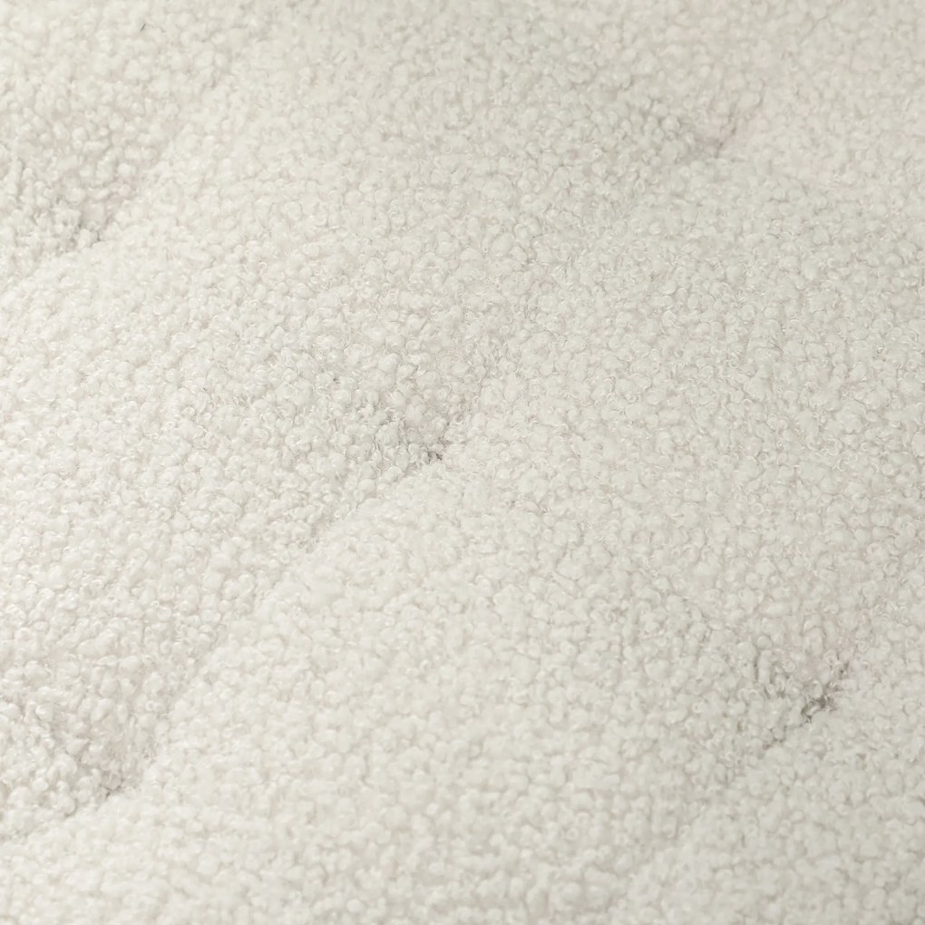 HOMCOM Taburet de depozitare, Taburet cu capac, Taburet rotund, Cutie de depozitare, cu picioare din lemn, Alb | Aosom Romania