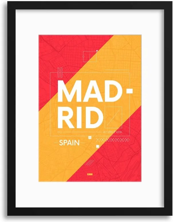 Imagine în cadru - Madrid City Travel Poster 30x40 cm