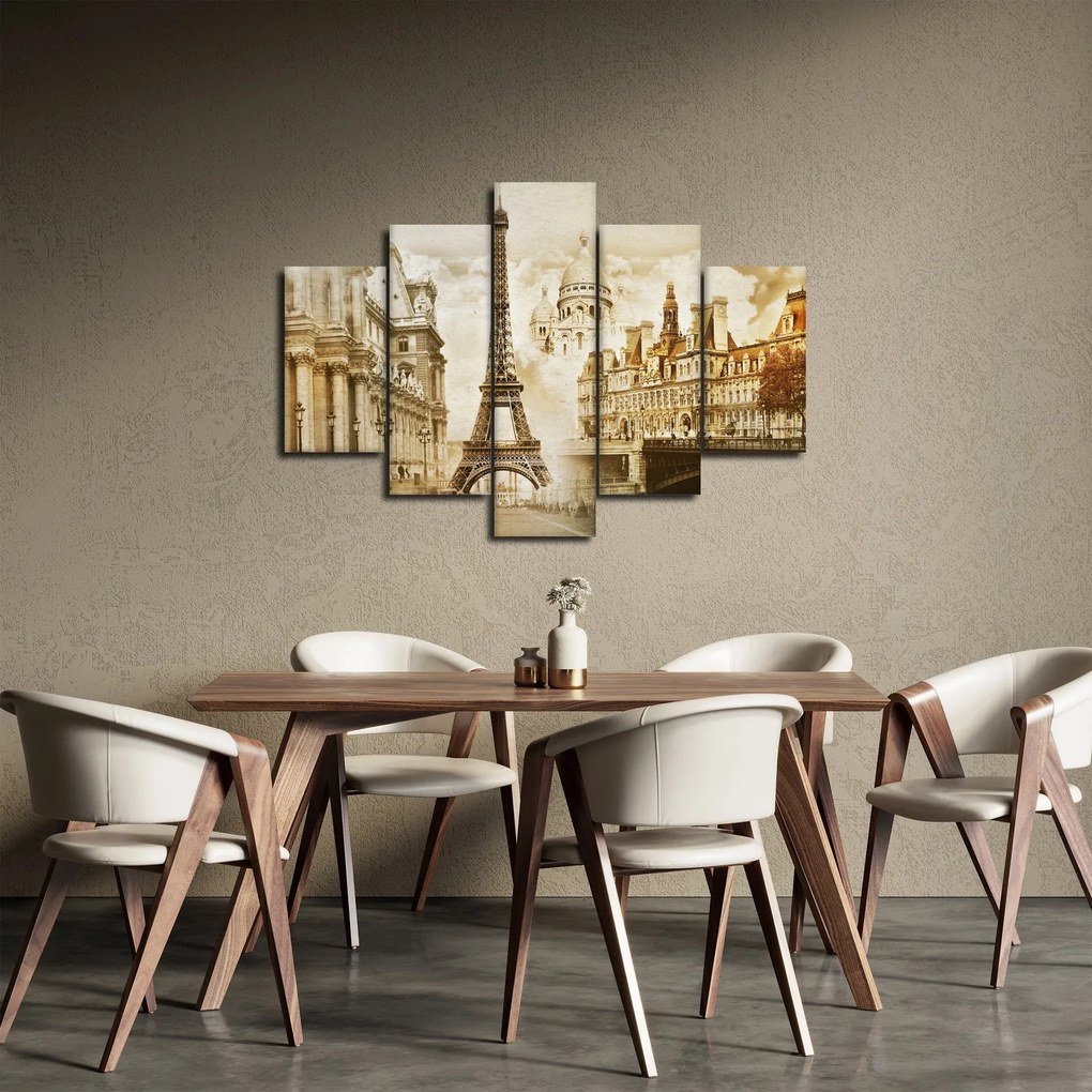 Tablou - Monumente din Paris (150x105 cm)