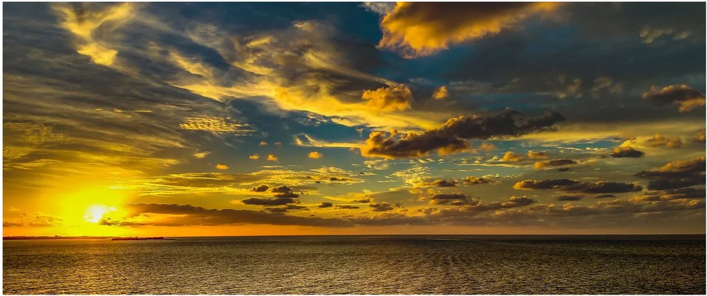 Apus de soare la mare (120x50 cm)