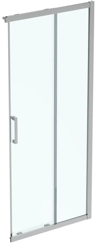 Usa dus glisanta cu segment fix 90 cm Ideal Standard Connect 2 profil crom lucios 900x1950 mm, Crom lucios