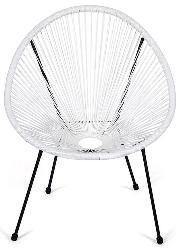 Fotoliu de grădină alb din metal/din plastic Avocado Comfort – Bonami Selection