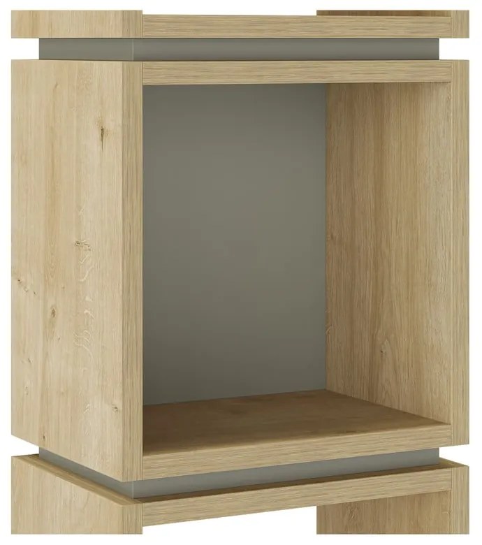 Bibliotecă verde/în culoare naturală cu aspect de lemn de stejar 32x167 cm Lofty – Marckeric