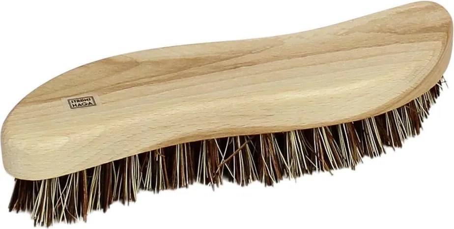 Perie de frecat din lemn de fag FSC cu fibre vegetale și piasava, W5×L20 cm, „Scrub Brush Unionmix"