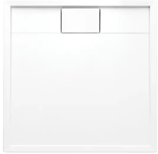 Cadita dus patrata din acril Omnires Brooklyn alb  90x90 cm