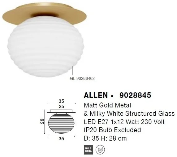 Plafoniera design modern decorativ ALLEN D-35cm