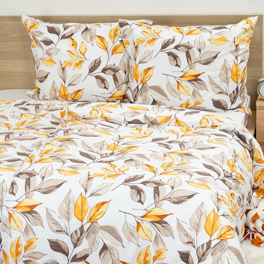 Lenjerie de pat din bumbac 4Home Autumn Leaves ,140 x 200 cm, 70 x 90 cm