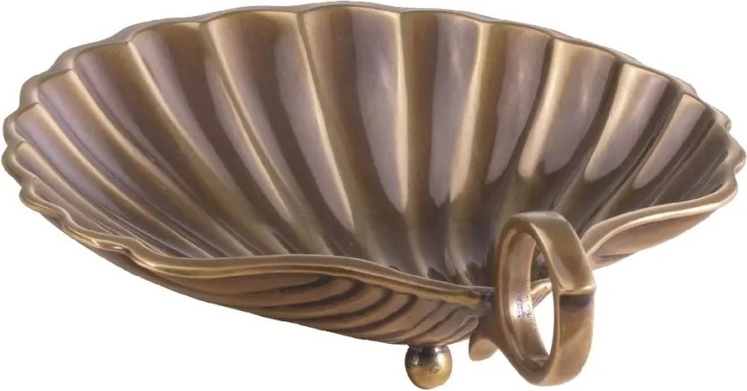 Obiect decorativ, Tava mica delicata din alama Shell S