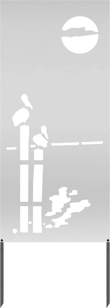 vidaXL Ecran de intimitate pentru grădină Argintiu 50 x 140 cm