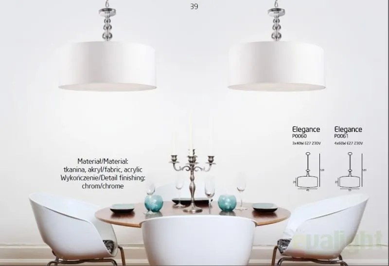Lustra, Pendul diametru 55cm Elegance P0061 MX