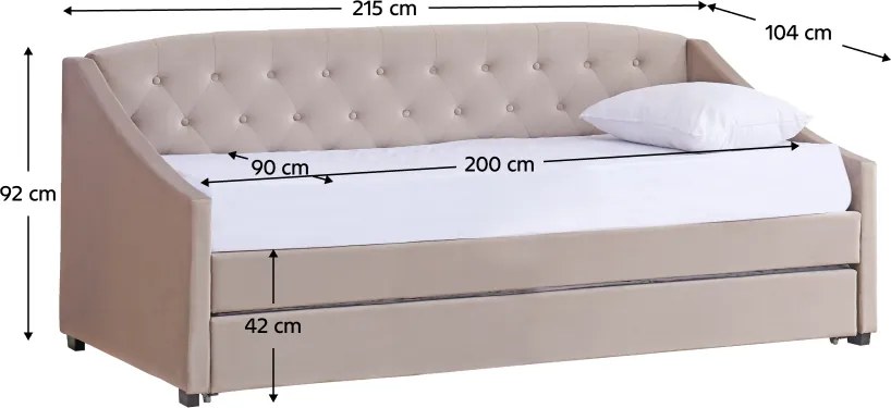 Pat extensibil, maro-gri Taupe, ALODA