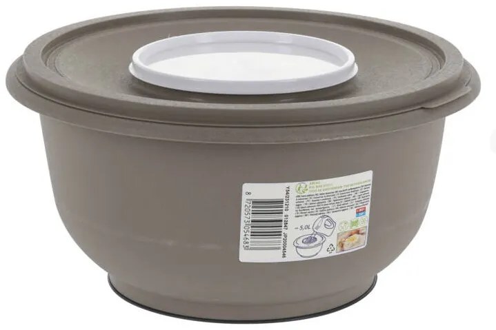 Bol pentru aluat cu capac, 5 l