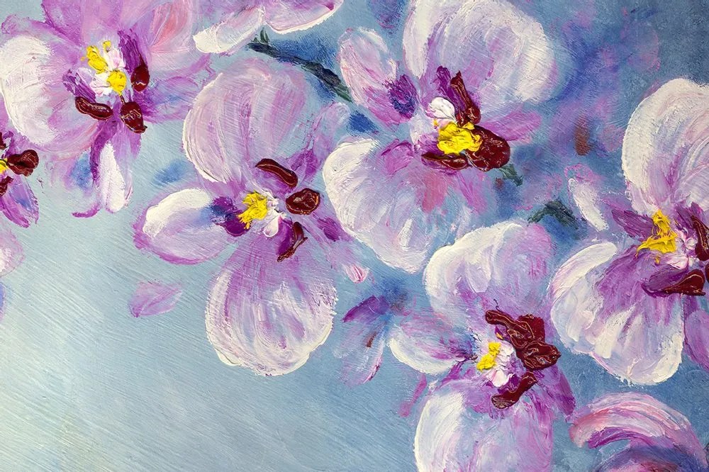 Tapet flori romantice violete