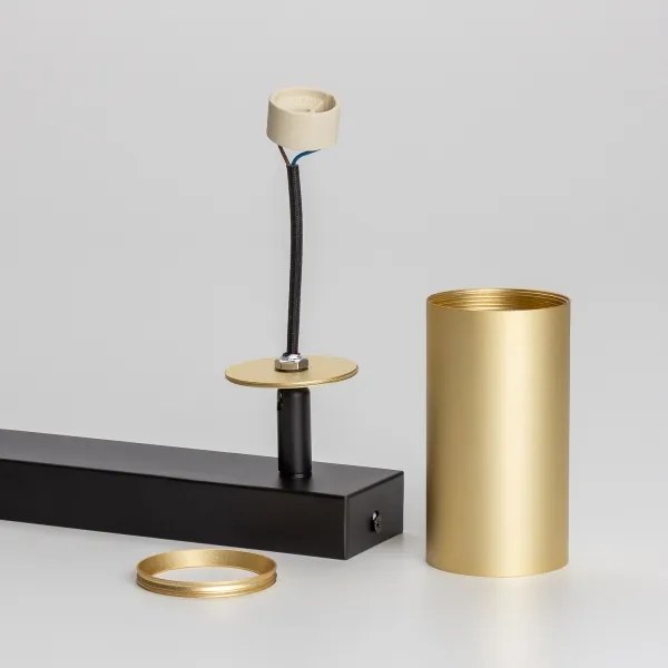 Brilagi - Spot reglabil LED RGBW SELE GOLDEN 2xGU10/4,8W/230V negru/auriu