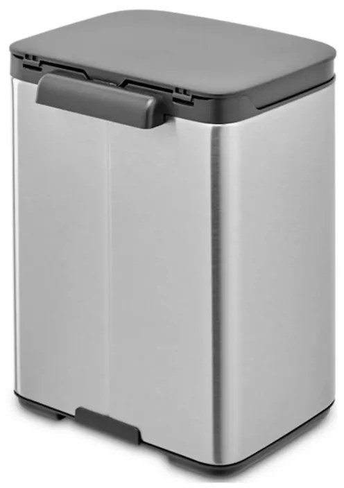 Cos de gunoi Brabantia Bo Small 1006625, 4 L, Deschidere lina si silentioasa, Baza antiderapanta, Rezistent la amprente, Inox/Mat