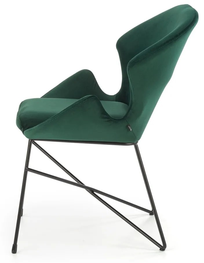Scaun K458 catifea Verde – H82 cm