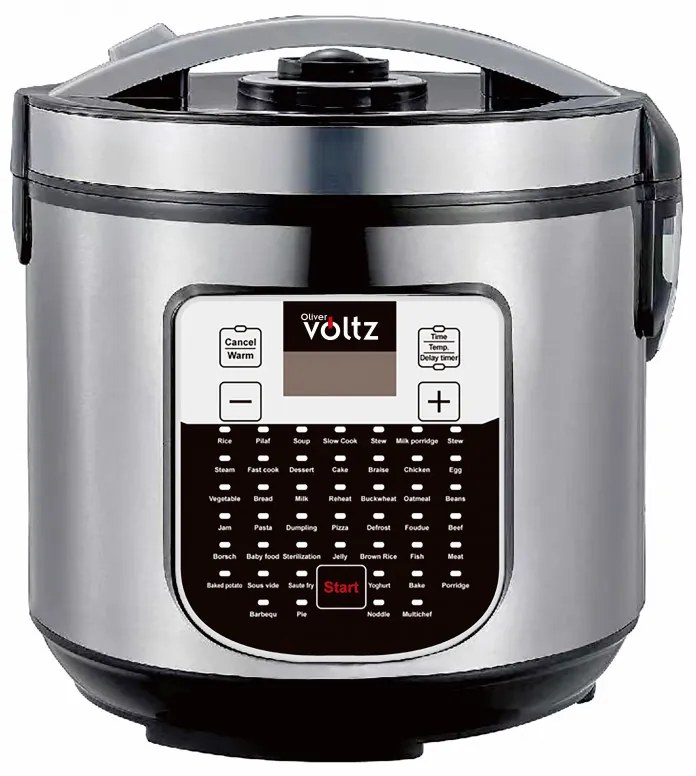 Multicooker Oliver Voltz OV51985J5, 900W, 5L, 45 programe, Display LED, Inox
