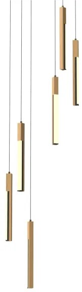 Lustră LED pe cablu Zuma Line MD4768-6-3BMT ELIOT LED/25W/230V