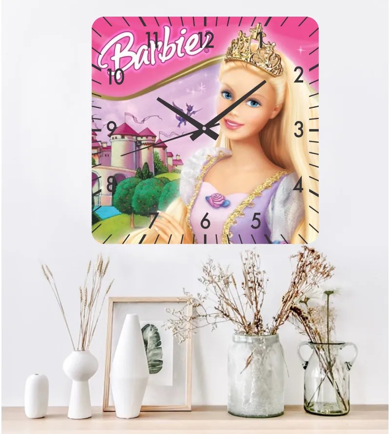 Ceas de perete printesa Barbie