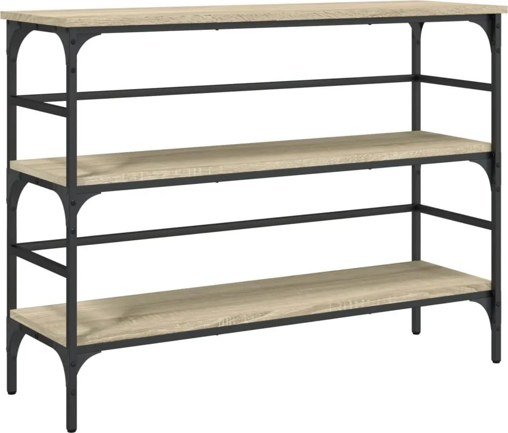 vidaXL Măsuță consolă, stejar sonoma, 100x32x75 cm, lemn prelucrat