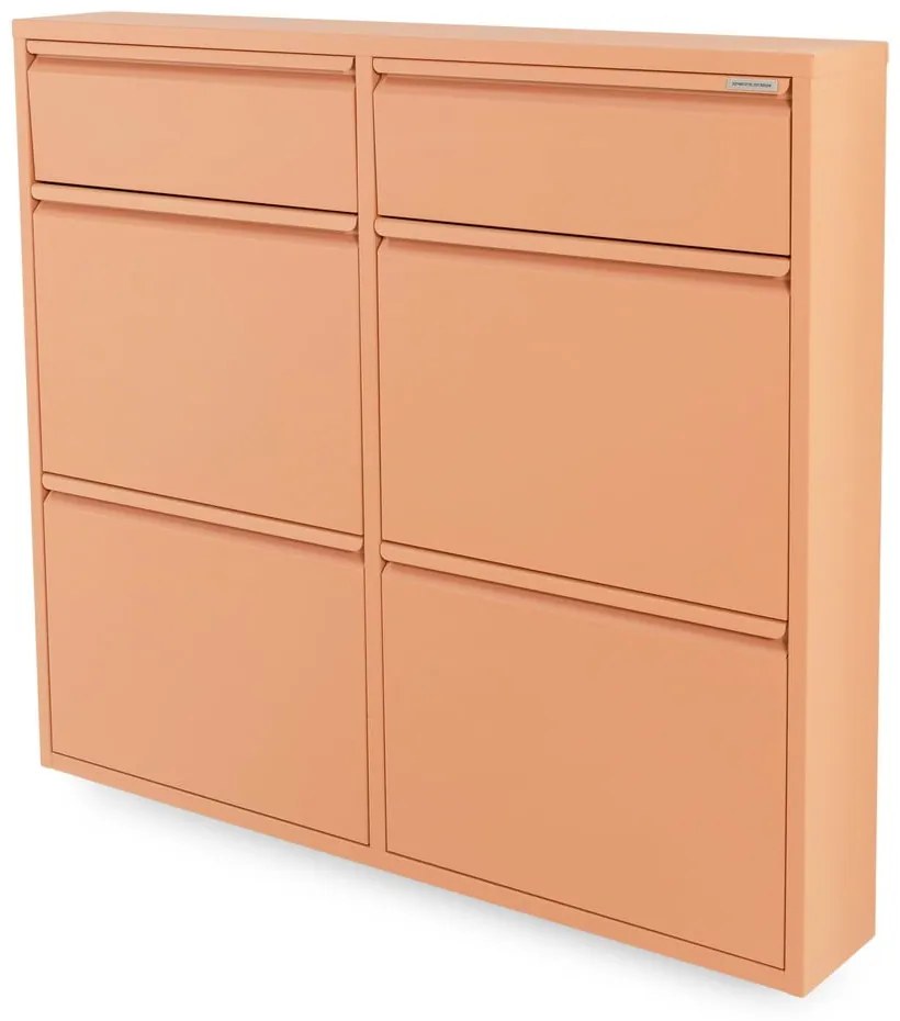 Pantofar somon cu deschidere înclinată din metal 98x86x15 cm Billy – Spinder Design