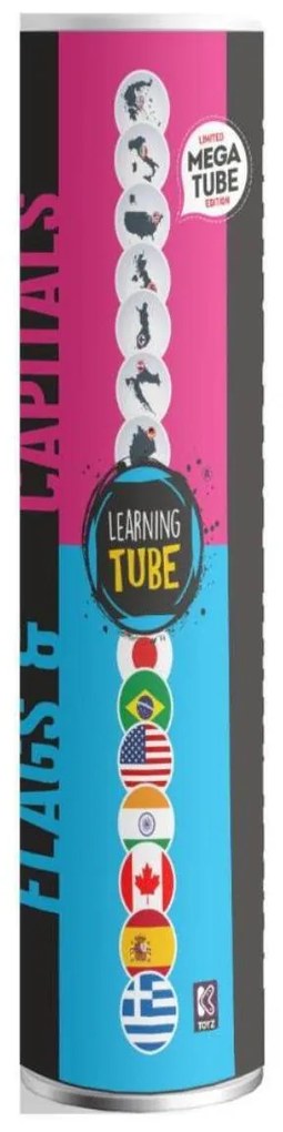 JOC LEARNING TUBE® - STEAGURILE & CAPITALELE LUMII - K-TOYZ (LT-027)