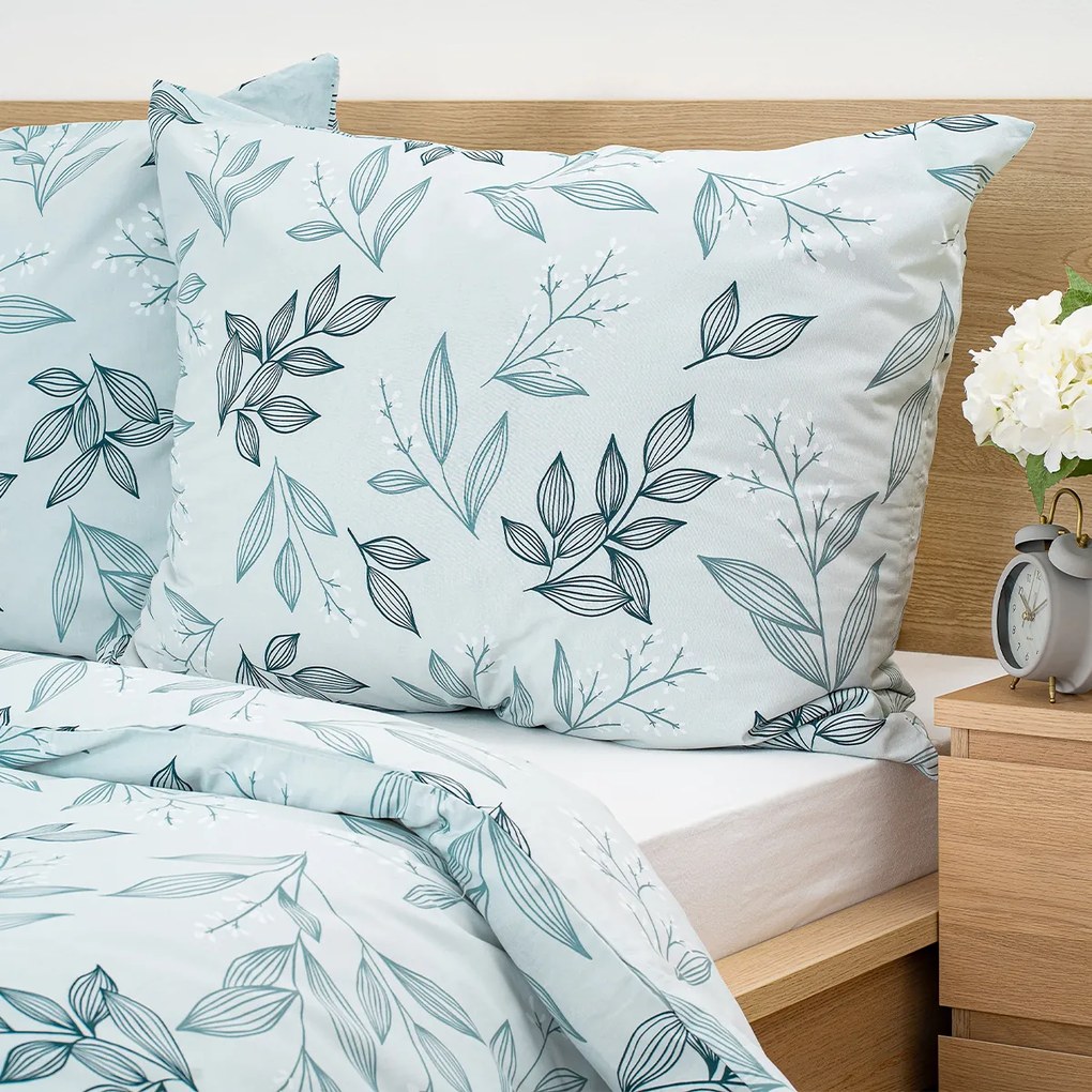 Lenjerie de pat din bumbac 4Home Frosty Leaves ,140 x 220 cm, 70 x 90 cm, 140 x 220 cm, 70 x 90 cm
