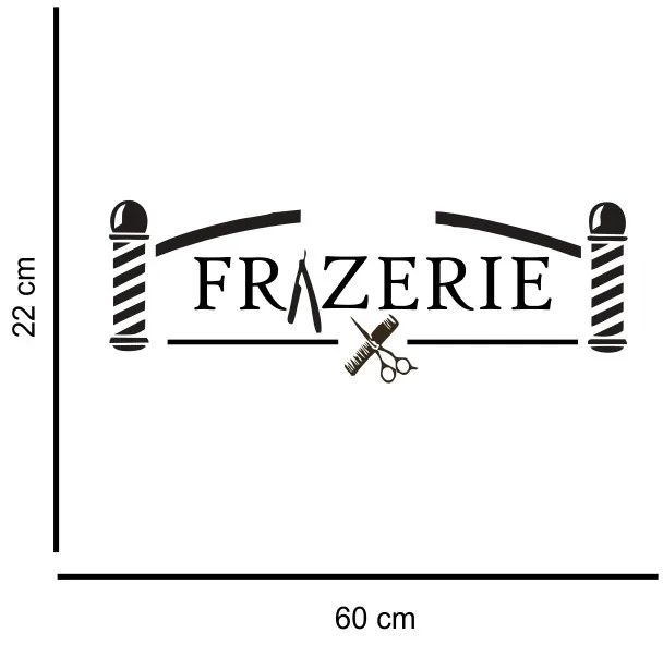 Sticker perete Frizerie 2