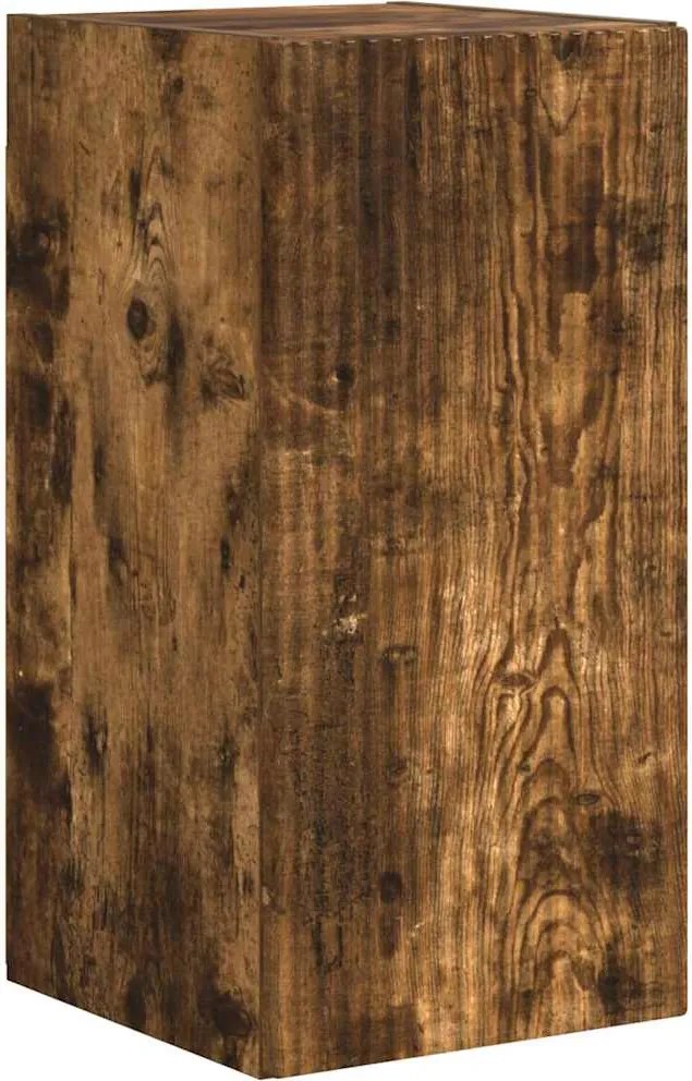 vidaXL Dulap TV de perete Stejar fumuriu 30 x 31 x 60 cm Lemn compozit