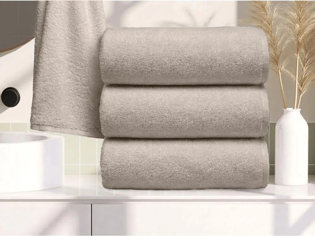 Prosop NORIELLE 50x90 cm bej, 100% bumbac