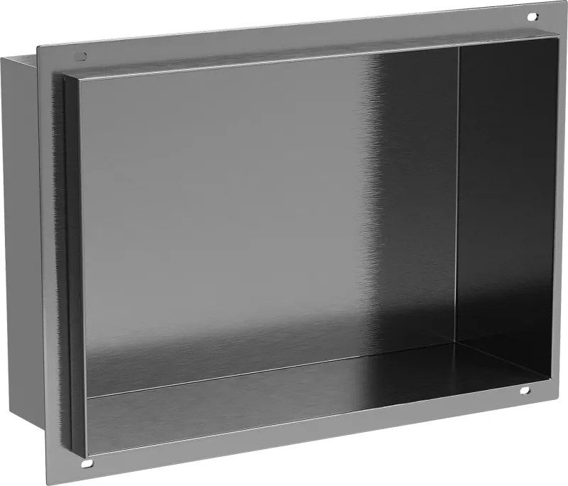 Mexen X-Wall-NR raft încastrat fără flanșă 30 x 20 cm, gri pistol periat - 19E1302010