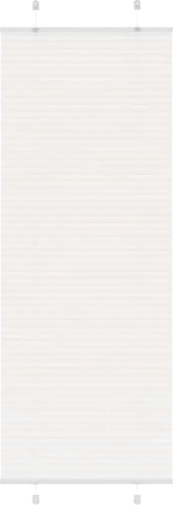 vidaXL Jaluzea plisată alb 70x200 cm Lățime țesătură 69,4cm poliester