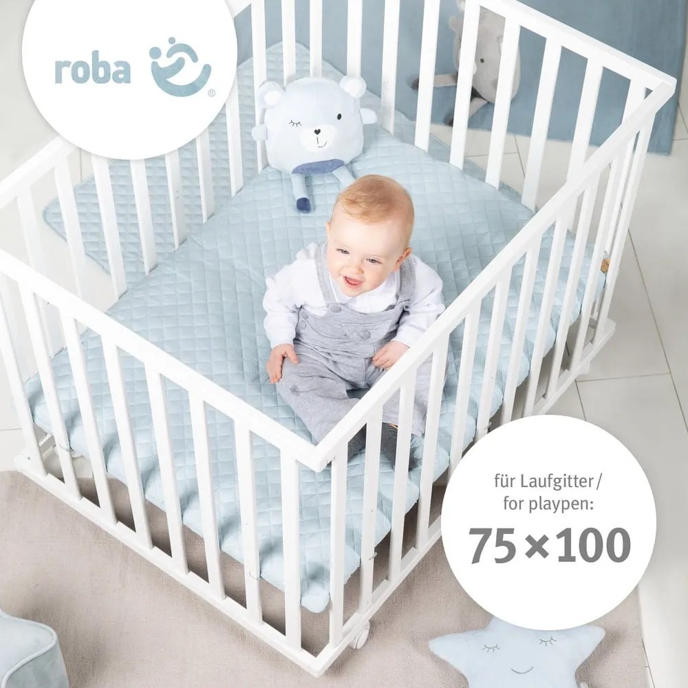 Saltea pentru copii din spumă cu husă detașabilă 95x70 cm Safe Asleep® – Roba