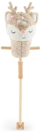 Căluț de jucărie pe băț Bieco ELLA căprioară