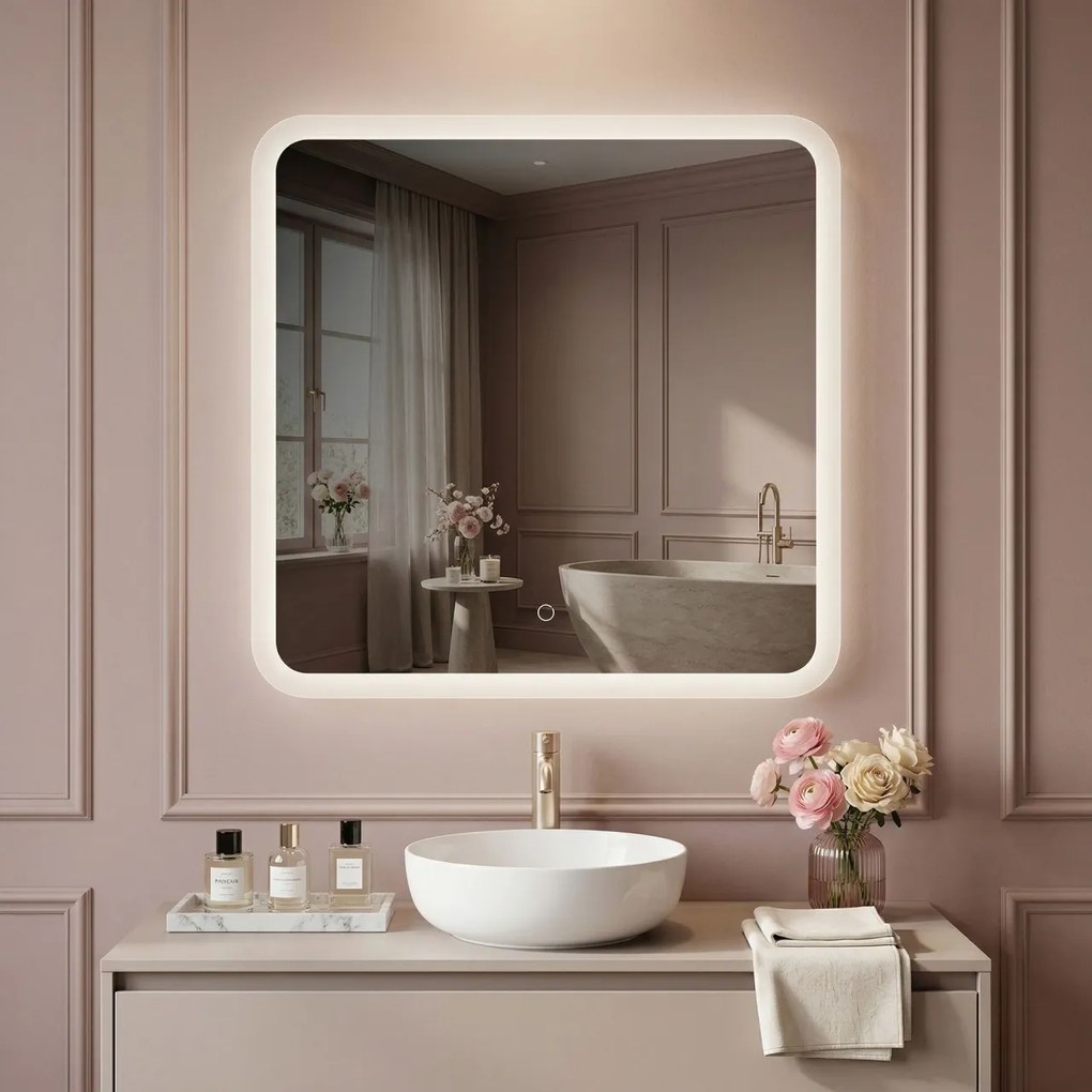 Oglindă LED 70x70cm TOP-2