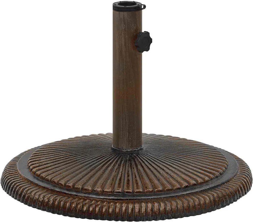 vidaXL Bază de umbrelă, bronz, 45x45x30, fontă