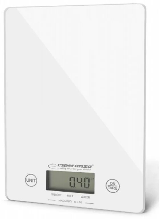 Cantar de bucatarie Esperanza Lemon EKS002W max. 5kg Alb