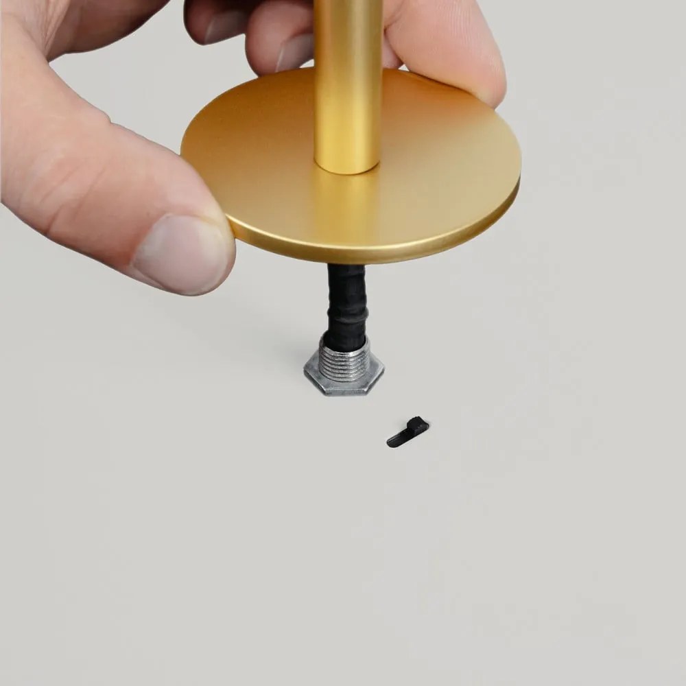 Lustră gri deschis LED cu intensitate reglabilă din metal cu abajur din metal ø 31 cm Asteria Plus – UMAGE